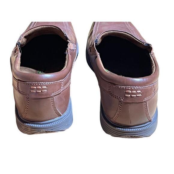 Men's Nunn Bush Leather Loafer dress shoe. brown. slip resistant. 9.5M - Picture 5 of 10